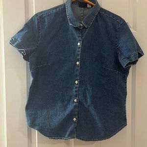Gap Short Sleeved Denim Shirt